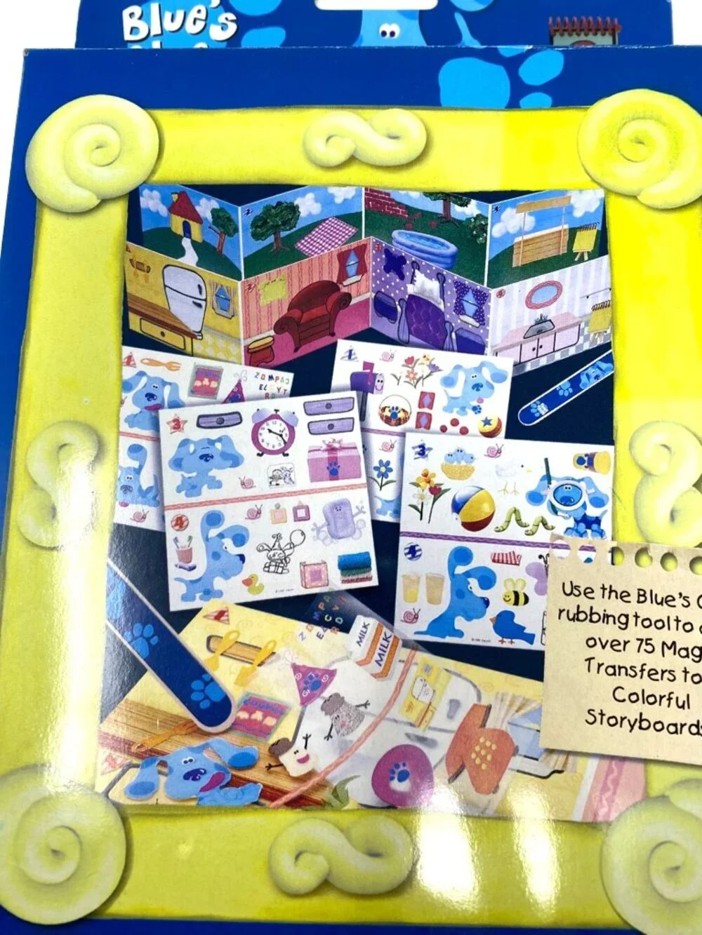 Vintage Rare Blue's Clues Picture Magic Activity Kit Road Trip Preschoolers